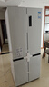 TCL 412升十字對開(kāi)四開(kāi)門(mén)超窄超薄平嵌入式精致小戶(hù)型底部散熱電冰箱風(fēng)冷國家補貼一級能效R412T7-UQ 曬單實(shí)拍圖