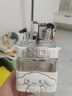 象普（SHINPUR）兒童可愛(ài)庫(kù)洛米背帶吸管塑料杯子學(xué)生便攜雙飲杯高顏值耐高溫水杯 大耳狗(白)520ml 曬單實(shí)拍圖
