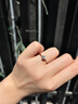 中國黃金（CHINA GOLD）六爪鉆戒女足銀時尚飾品七夕情人節(jié)禮物送女友老婆精致高級感結(jié)婚 足銀六爪鉆石戒指-10分真鉆石 曬單實拍圖