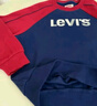 Levi's李維斯兒童套裝男女童套裝秋季新款套頭衛(wèi)衣長(zhǎng)褲2件套衣服 深靛藍(lán) 150 /72 【建議身高140-152cm】 曬單實(shí)拍圖
