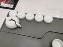 蘇氏陶瓷（SUSHI CERAMICS）翡翠玉功夫茶具套裝羊脂玉陶瓷蓋碗青瓷泡茶壺中秋節(jié)日送禮茶具 曬單實(shí)拍圖