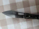 三刃木戶(hù)外小刀家用折疊小刀高硬度大馬士革紋鋼刀隨身刀具鋒利削皮小刀 9306YW 曬單實(shí)拍圖