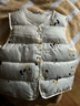迪士尼（Disney）反季兒童羽絨棉馬甲白鴨絨中小童內膽背心寶寶嬰兒男童女童坎肩外 白色小熊 100 建議身高80cm 曬單實(shí)拍圖