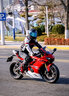 杜漢（DUHAN）摩托車(chē)騎行服男女四季情侶款賽車(chē)服越野機車(chē)皮衣秋冬款防摔外套 D-2168紅白男款 L 曬單實(shí)拍圖