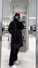 杜小閑 連帽長款過膝加厚保暖棉服女生冬季新款ins重磅情侶高級感棉襖衣 黑色 XL [建議125-145斤] 曬單實拍圖