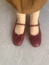 天美意瑪麗珍鞋女鞋復古休閑通勤優(yōu)雅法式風(fēng)女單鞋2025新款KM060AQ5 紅色 37 曬單實(shí)拍圖