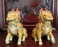 春錦秋鯉彩銅祥瑞麒麟擺件一對家居玄關(guān)辦公室裝飾品開(kāi)業(yè)喬遷商務(wù)禮品 祥瑞麒麟一對丨小號丨 曬單實(shí)拍圖