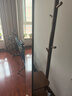唯博思實(shí)木穿衣鏡全身鏡子落地鏡一體家用臥室可旋轉衣帽架多功能置物架 胡桃色【B58底盤(pán)款40cm】 曬單實(shí)拍圖