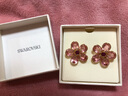 施華洛世奇（SWAROVSKI）  IDYLLIA 耳釘女 粉紅色 5656635 曬單實(shí)拍圖