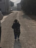 鴨鴨兒童羽絨服中長款童裝中大童加厚男童女童可愛洋氣冬季外套YD 黑色 110 曬單實拍圖