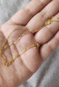金至尊（3DG Jewellery）十字鏈足金999項鏈素鏈黃金項鏈簡(jiǎn)約金鏈子頸鏈生日禮物計價(jià) 金重2.59克（配珠寶禮盒） 曬單實(shí)拍圖