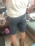 真維斯牛仔短褲男士夏季新款涼感五分褲彈力潮牌寬松直筒中褲子夏季男 640淺藍色 32 曬單實(shí)拍圖