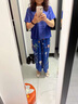 皮爾卡丹冰絲闊腿裙褲套裝女夏季2024新款休閑媽媽冰絲洋氣時(shí)尚兩2024 藍色(兩件套) L 【建議105-115斤】 曬單實(shí)拍圖