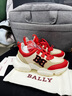 巴利（BALLY）休閑女鞋新款女士拼色綁帶式休閑鞋增高運動鞋老爹鞋 6300248 米色拼紅藍 37 曬單實拍圖