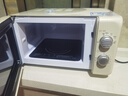 格蘭仕家用復古微波爐 家用雙旋鈕操作簡(jiǎn)單小型平板機械耐用 20L容量 微波平板速熱·奶油復古 曬單實(shí)拍圖
