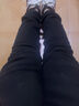 浪莎高腰牛仔褲女秋冬季加絨加厚緊身彈力打底鉛筆褲修身顯瘦小腳褲子 曬單實(shí)拍圖