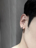 IDEAGEMER龍爪925銀耳釘男士高級感2025年新款個(gè)性復古小眾黑色耳環(huán)耳飾 龍爪黑鋯石銀耳釘【單只】 曬單實(shí)拍圖