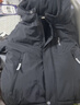 戴維貝拉（DAVE＆BELLA）加厚保暖連帽女童棉服男童棉衣外套兒童冬裝幼兒小童冬天外出棉襖 碳黑色DB16285-A 130 cm（建議身高120-130cm） 曬單實(shí)拍圖
