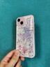 圣圖朗 鉆石流沙木棉花適用iPhone15proMax蘋果14plus手機殼輕奢花朵11全包鏡頭13透明女款12防摔保護套 鉆石流沙透明殼-【粉色木棉花】（不帶鏡頭膜） iPhone 15 曬單實拍圖