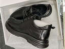 強人3515男鞋冬季保暖加絨商務(wù)棉鞋正裝鞋頭層牛皮系帶防寒棉皮鞋 黑色 38 曬單實(shí)拍圖