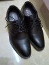 宜驰（EGCHI）皮鞋男士商务休闲系带英伦正装增高鞋子男 A9066 黑色 38 实拍图