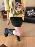 UR2025秋季新款女裝休閑經(jīng)典丹寧闊腿牛仔長(cháng)褲UYY850244# 靛藍 27 曬單實(shí)拍圖