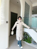 坦博爾男女同款極寒鵝絨羽絨服長(cháng)款過(guò)膝連帽戶(hù)外加厚保暖外套 竹鹽米 S 曬單實(shí)拍圖