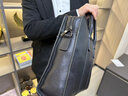 古士旗（GUSKI） 法國品牌公文包男士手提包時(shí)尚商務(wù)電腦包橫款單肩斜挎包 880008-5經(jīng)典百搭/精英男士必備 配可拆卸肩帶 14英寸 曬單實(shí)拍圖