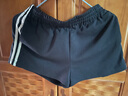 UR夏季新款女裝時(shí)尚休閑運動(dòng)風(fēng)撞色拼接短褲UYY650037 黑色 (偏短) M 曬單實(shí)拍圖