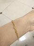 菜百首飾 黃金手鏈 時(shí)尚流蘇多層圓珠手鏈 計價(jià) 約2.95克約16厘米  曬單實(shí)拍圖