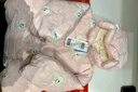 迷你巴拉冬新款男女童插肩袖連帽羽絨服寶寶厚款保暖外套 粉紫70013 90 曬單實(shí)拍圖