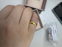 六福珠寶足金光耀黃金戒指情侶結(jié)婚婚嫁對(duì)戒款單只開口戒 計(jì)價(jià)B01TBGR0016 3.92克(含工費(fèi)130元) 女款 曬單實(shí)拍圖