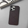 闊央蘋果皮質(zhì)手機(jī)殼星芒素皮apple iPhone16promax  iPhone15 /14 /13保護(hù)套全包超薄防摔手機(jī)殼 【摩卡棕】原機(jī)輕奢素皮 iPhone 14 曬單實(shí)拍圖
