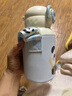 煦凜日本兒童保溫杯1-3-6-12歲吸管水杯幼兒園小學(xué)生上學(xué)男女孩水壺 國寶熊【吸管嘴+直飲嘴】【送斜跨杯套】 520mL 曬單實(shí)拍圖