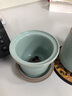 傳承令汝窯帶蓋水杯馬克杯陶瓷茶水分離泡茶杯辦公室杯子個人專用送領(lǐng)導(dǎo) 天青汝窯辦公杯【含底碟】 禮盒裝 曬單實拍圖