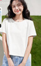 班尼路（Baleno）100%純棉短袖T恤女2025年夏季寬松短款小個(gè)子寬松百搭秋冬打底衫 曬單實(shí)拍圖