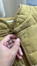 朵朵·可可冬季新款保暖加厚防寒夾棉新中式簡(jiǎn)約女家居服睡衣套裝 姜黃 S (155) 曬單實(shí)拍圖