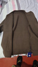 羅蒙（ROMON）開(kāi)衫男針織衫毛衣披肩外套菱形提花潮流修身秋季男裝休閑翻領(lǐng)上衣 咖色 2XL 曬單實(shí)拍圖