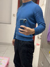 七匹狼針織衫男毛衣純羊毛衫男士秋季保暖商務(wù)彈力純色打底衫男裝上衣 111(湖藍(lán))-1937款 M (165) 曬單實(shí)拍圖