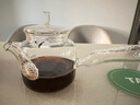 金灶（KAMJOVE）錘目紋側(cè)把玻璃茶壺足銀茶隔過(guò)濾花茶壺養(yǎng)生茶具養(yǎng)生壺煮茶 A-450（450ml） 曬單實(shí)拍圖