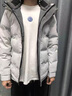 啄木鳥男士羽絨服冬季新款加厚保暖防寒羽絨衣休閑白鴨絨連帽外套男 23929白灰色 XL 推薦【110-130斤】 曬單實(shí)拍圖