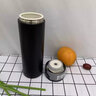 ULTICARE保溫杯男士商務(wù)茶水分離一鍵開(kāi)蓋便攜車(chē)載水杯實(shí)用高檔禮物教師節 儒雅黑 500ml （陶瓷內膽） 曬單實(shí)拍圖