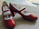 73Hours白鹿同款女鞋心動(dòng)offer春季新款復古高跟瑪麗珍鞋 紅色 36 曬單實(shí)拍圖