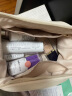 EACHY化妆收纳包便携出行超大容量 双层云朵化妆包-奶杏白 实拍图