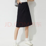 Hush Puppies【柔軟親膚】暇步士女裝春夏休閑通勤經典半身裙女 188黑色 M (28) 曬單實拍圖