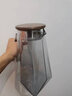 MARTIGUES水具套裝輕奢家用客廳涼水壺喬遷杯具套裝冷水壺待客茶杯玻璃水壺 煙灰色胡桃木把壺 1.8L 1只 曬單實拍圖