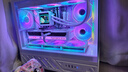 瓦爾基里（VALKYRIE）B360-GT-W VK 一體式CPU水冷散熱器 3.95吋IPS液晶屏 多平臺支持 ARGB光效 一線(xiàn)通風(fēng)扇 曬單實(shí)拍圖