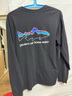 巴塔哥尼亞（Patagonia）男士混紡棉飛釣logo圓領(lǐng)長(cháng)袖T恤 HomeWater Trout 37574 BLK M 曬單實(shí)拍圖