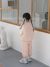 班喜迪女童褲子冬裝2025新款洋氣女寶寶束腳褲夾棉兒童加絨長(cháng)褲冬季棉褲 粉色 110 曬單實(shí)拍圖