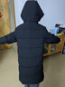 鴨鴨（YAYA）兒童羽絨服男女童中長(cháng)款2024冬季新款時(shí)尚連帽中大童加厚外套HY 青光黑色 150 /72 曬單實(shí)拍圖